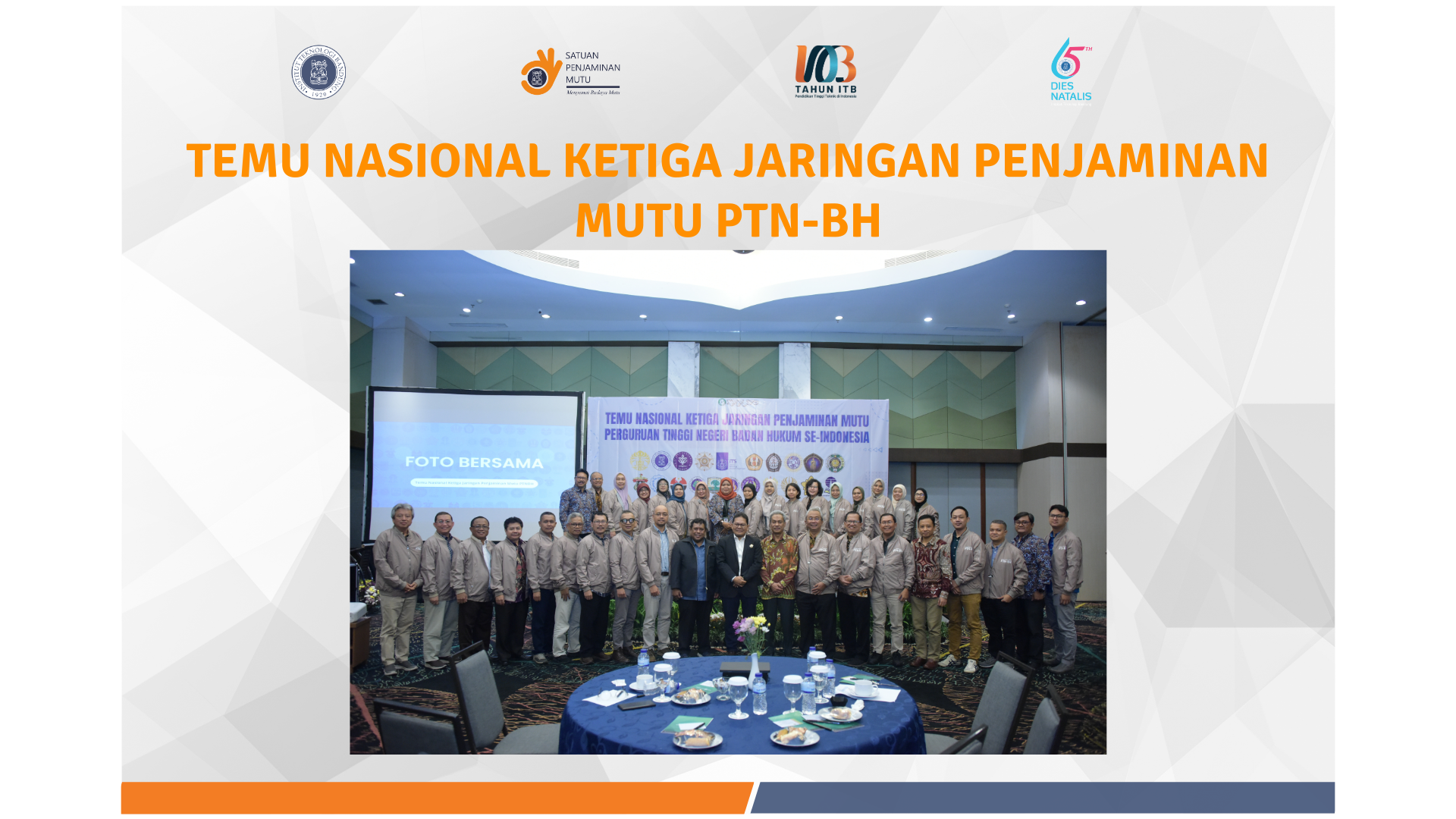 Temu Nasional Ketiga Jaringan Penjaminan Mutu PTN-BH