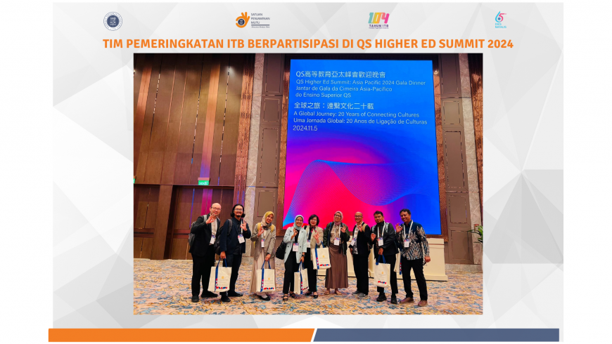 Tim Pemeringkatan ITB Berpartisipasi di QS Higher Ed Summit 2024